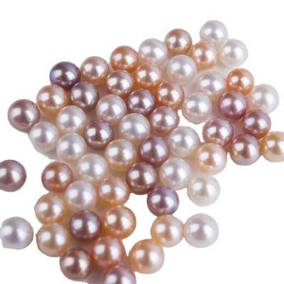 China Natural Freshwater Pearl Pearl Millet Shaped Almost Around The Jewelry Strong Light Hand-Beaded Diy Bracelet Necklace Semi-Complete Materia for sale