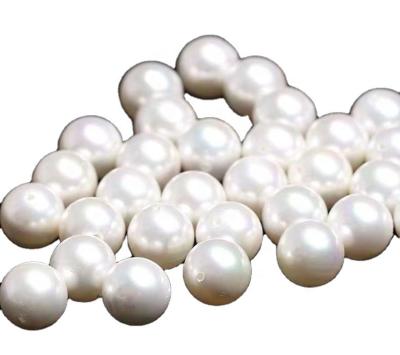 China Imitation Freshwater White Shell Pearl Powder Natural Pearl Necklace Women's Semi-Full DIY Bracelet Sweater Chain Hand - Woven for sale