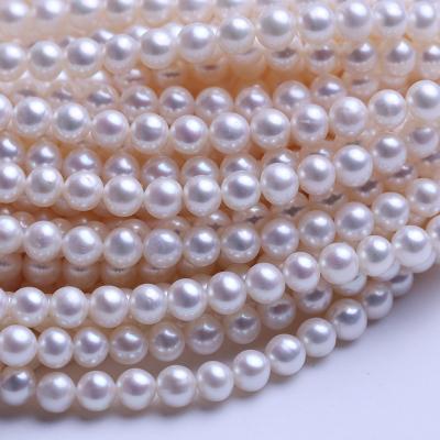 China Wholesale Freshwater Pearl Round Pearl Natural Freshwater Pearl 4-5mm White Pearl for sale