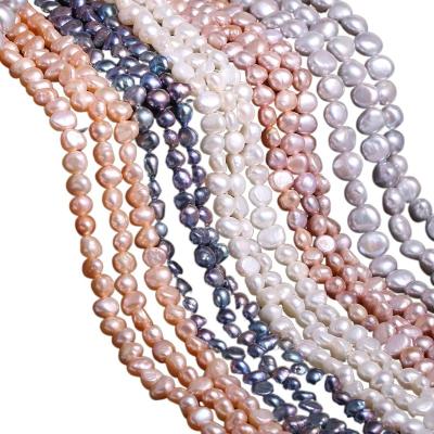 China Baroque White Pink Irregular Pearl Natural Freshwater Pearl Beads For Jewelry Making DIY Earrings Bracelet Necklace Accessories for sale