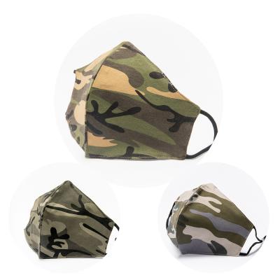 China Wholesale 100% Washable Reusable Facemask Party Mask Cotton Casual Military Green Camouflage Tank Top for sale