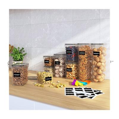 China Transparent Different Size Airtight Storage Pot Containert Transparent Different Size Dog Cat Food Durable Storage Container for sale