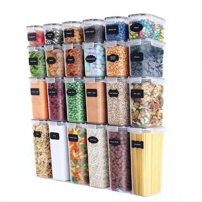 China Freshness Keeping Hotsale Different Size Jar Container Plastic Airtight Pet Food Storage Bin With Lids for sale