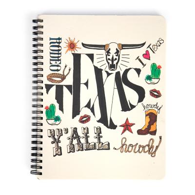 China Custom Logo Letter Printed Cute Planner Personalized Notebook Diary Journals for sale