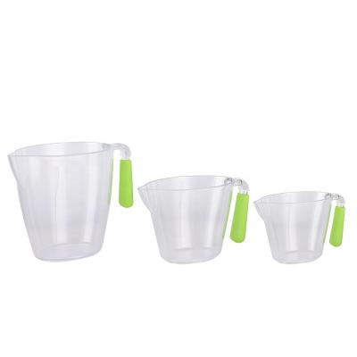 China Sustainable Kitchen Cooking Plastic Breakfast Milk Jug Cup Measuring Conversion Tools for sale