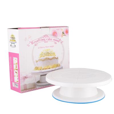 China Diy Silicone Mold Baking Tray Viable Cake Turntable Turning Round Cake Decorating Tools for sale