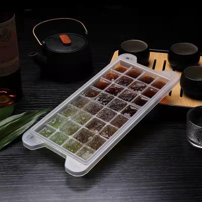 China Viable Wholesale Custom Reusable Square Ice Molds Sphere Whiskey Round Ball Silicone Ice Cube Tray With Lid for sale