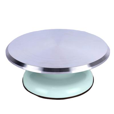 China Sustainable Easy Clean Cake Tool Aluminum Alloy Rotating Display Stand Turntable for sale