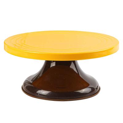 China Sustainable Cake Cookie Decorating Rotating Baking Turntable Cake Stand With Non-slip Silicone Bottom for sale