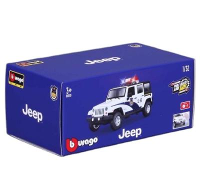 China 1:32 Scale Model Car Packaging Recyclable Jeep Die Cast Toy Style Car Model Packaging Color Box for sale