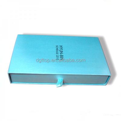 China Recycled materials BSCI audit factory flat sliding drawer boxes for jewely belt necklace for sale