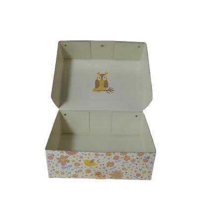 China Small Recyclable Flower Printing Lovely Gift Paper Doll Suitcase Mini Suitcase for sale