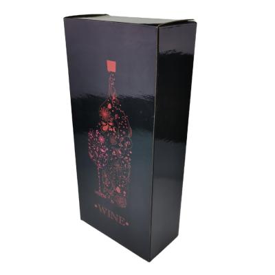 China Recyclable Gift Factory Direct Hot Sale Red Wine Box Packing Box for sale