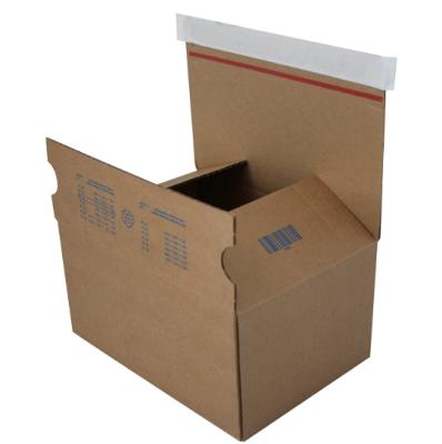 China Transparent Adhesive Recyclable Free And Easy To Tear Environment Cardboard Box for sale