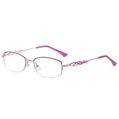 China For 2022 Fashion Women's Half-Frame Metal Reading Glasses New Anti-fatigue Reading Glasses for sale