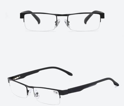 China 15 years experience high quality square reading glasses metal reading glasses for man SP131 in stock for sale