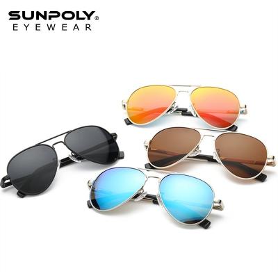 China Fashion Sunglasses Wholesale 3025 Metal Sunglasses Pilot Men Polarized Sun Glass High Quality Eyewear for sale