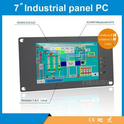 China China Factory Industrial Embedded 7'' 7 inch Tablet pc Rugged Win7 Win8 Linux  AIO All In One 450cd/m2 High Brightness for sale