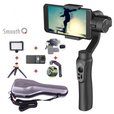 China Smooth Q smartphone Handheld 3 Axis gimbal stabilizer action camera selfie phone steadicam for iphone Sumsung Gopro for sale