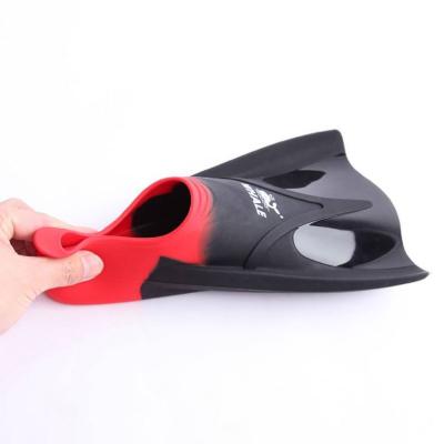 China Portable Adjustable Freediving Swim Fin Training Freediving Fins Duck Swim Fins Professional Baby Feet Air Diving Fin for sale