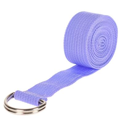 China Stretching Exercise Yoga Strap Stretching Flexibility Artifact Yoga Belt D-Ring Polites Elastic Band Pro Wear Durable Cotton For Custom Logo for sale