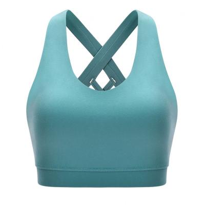 China 2021 New Women's Breathable Cross Crop Yoga Padded Vest Multifunctional Cross Crop Beauty Beauty Back Fitness Personalisiert Upper High-Impression for sale