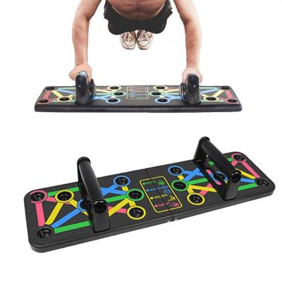 China Home Use Push Up Board Push Up Racks Strength Gym Exercise Rack Stand Board Color Coded for sale