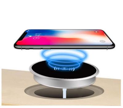 China 60.7mm Solutions 2022 Bamboo Wood Furniture 15W Wireless Charging Waterproof Premium Embedded Phone Wireless Charger for sale