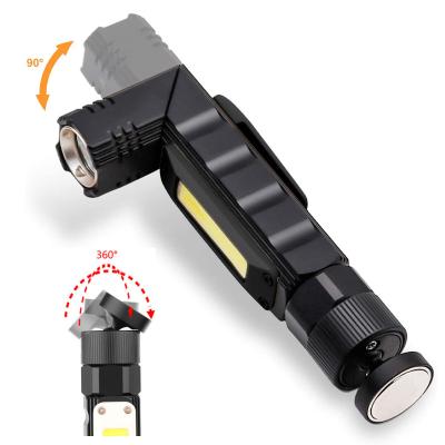 China Multifunctional Super Strong Bright Magnetic Light Camping Waterproof Led Auto Repair Charging Long Range Small Household Flashlight for sale