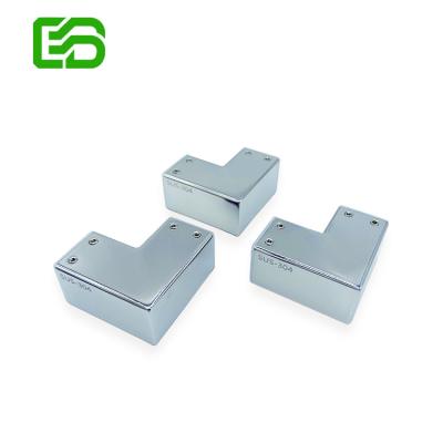 China Mordern Shower Room Hardware 90 Degree Stainless Steel Glass Flange Glass Corner Connector for sale