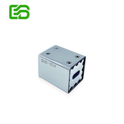 China Factory Product Modern Bathroom 0 Degree Square Tube Polish Bathroom Glass Connector for sale