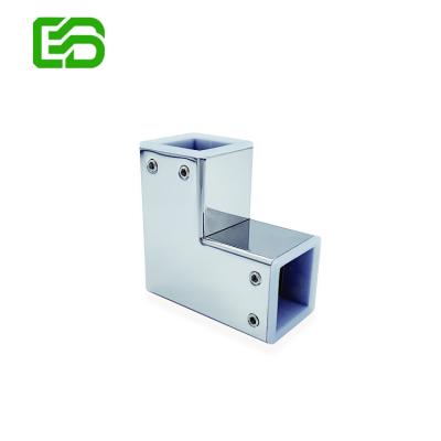 China Mordern High Quality Material 90 Degree Stainless Steel Glass Clip Glass Corner Connector for sale