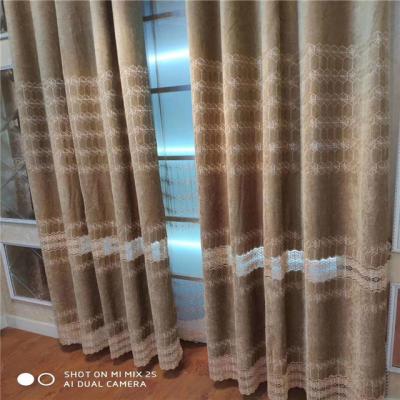 China 2019 Blackout Chenille Flower Pattern Water-Woven Air-woven Embroidered Curtain For Hotel Living Room Or Home for sale