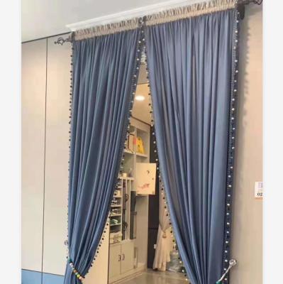 China Blackout Wholesale 2019 New Fashion Polyester Solid Shade Windows Curtains For Home And Hotel for sale