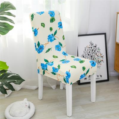 China China Wholesale High Quality Simple Multicolor Cheap Stretch Printing Spandex Half Back Chair Cover For Home And Hotel for sale