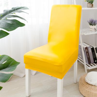 China 2019 New Simple Style China Wholesale PU Leather Waterproof Stretch Chaircovers For Home And Hotel for sale