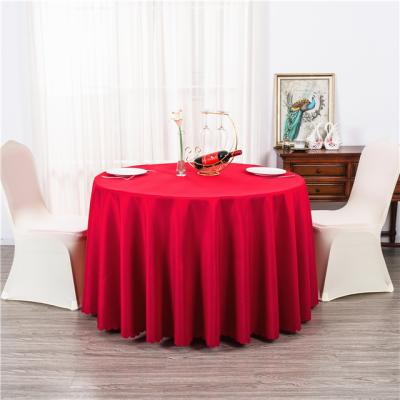 China 100% polyester cheap custom price white tablecloths waterproof wholesale size around 2019 wedding in china for sale