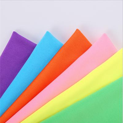 China Stretch China Customized 4 Way Stretch 95% Polyester 5% Spandex Knitted Fabric For T Shirt And Chair Cover for sale