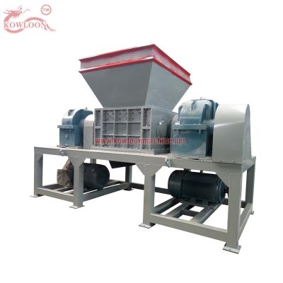 China Waste Plastic Crusher 15 Tons Per Hour Double Shaft Biomass Tobacco Shredder for sale