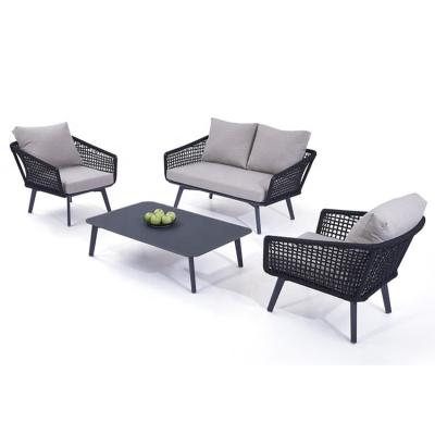 China Comfortable Aluminum Patio Sofa Outdoor Garden Furniture from Louis Corner Chair Aluminum Set Factory Price for sale