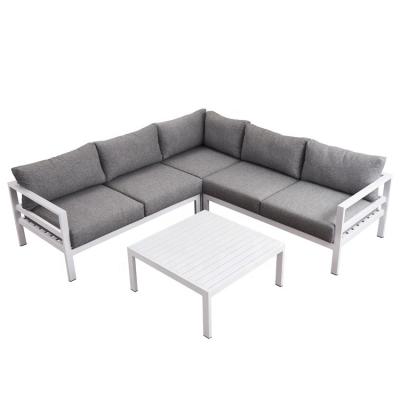 China Outdoor Furninture Factory Wholesale Modern Living Room Set Lazy Waterproof Garden Sofa Outdoor Furniture Aluminum for sale