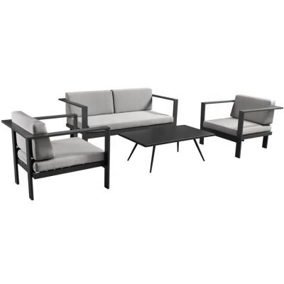 China New Design Environmental Garden Furniture Hotel All Weather Outdoor Luxury Modular Aluminum Sofa Set for sale