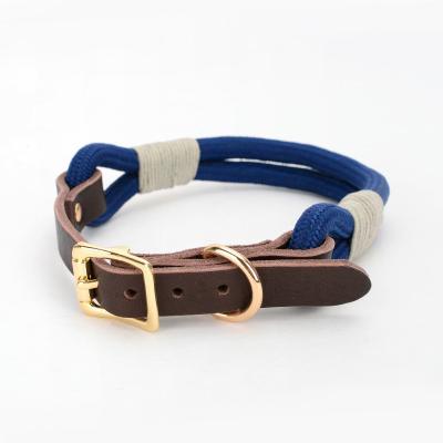 China Hot Selling Fashion Design Personalized Biothane Dog Collar Amazon Leather Nylon Pet Collar Dog Accessories for sale