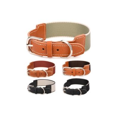 China Personalized Leather Dog Pet Collar Accessories Dog Accessories Martingale Stylish Adjustable Strap Vegan Martingale Dog Collar for sale