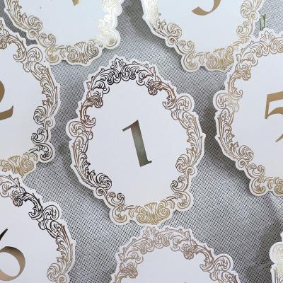 China Europe Decoration Wedding Party Baby Shower Birthday Party Table Place Card Different Numbers for sale