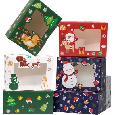 China Europe Custom Gift Box Christmas Gift Box Packaging PVC And High Quality Luxury Paper Box for sale