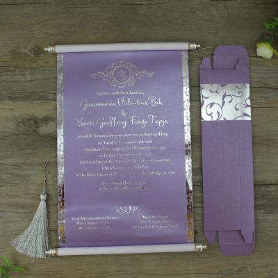 China Newest Europe Royal Scroll Wedding Invitation Paper Cards In China for sale