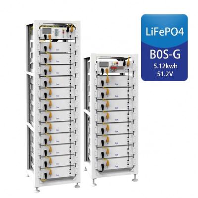 China Storage Systems Deye Battery BOS-G LiFePO4 51.2V 100Ah 5.12kwh Solar Powered Energy Storage Lithium Batteries for sale