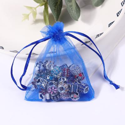 China Wholesale Jewelry Pouch Organza Gift Bags With Sheer Mesh Candy Packaging For Anniversaries Drawstring Birthdays Festivals Celebrations for sale