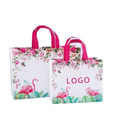 China Eco-Friendly Reusable Friendly Reusable Grocery Recycled Ecobag Custom Non-woven Bag Tote Luxury Shopping Bag Logo High Quality Metallized Laminated for sale